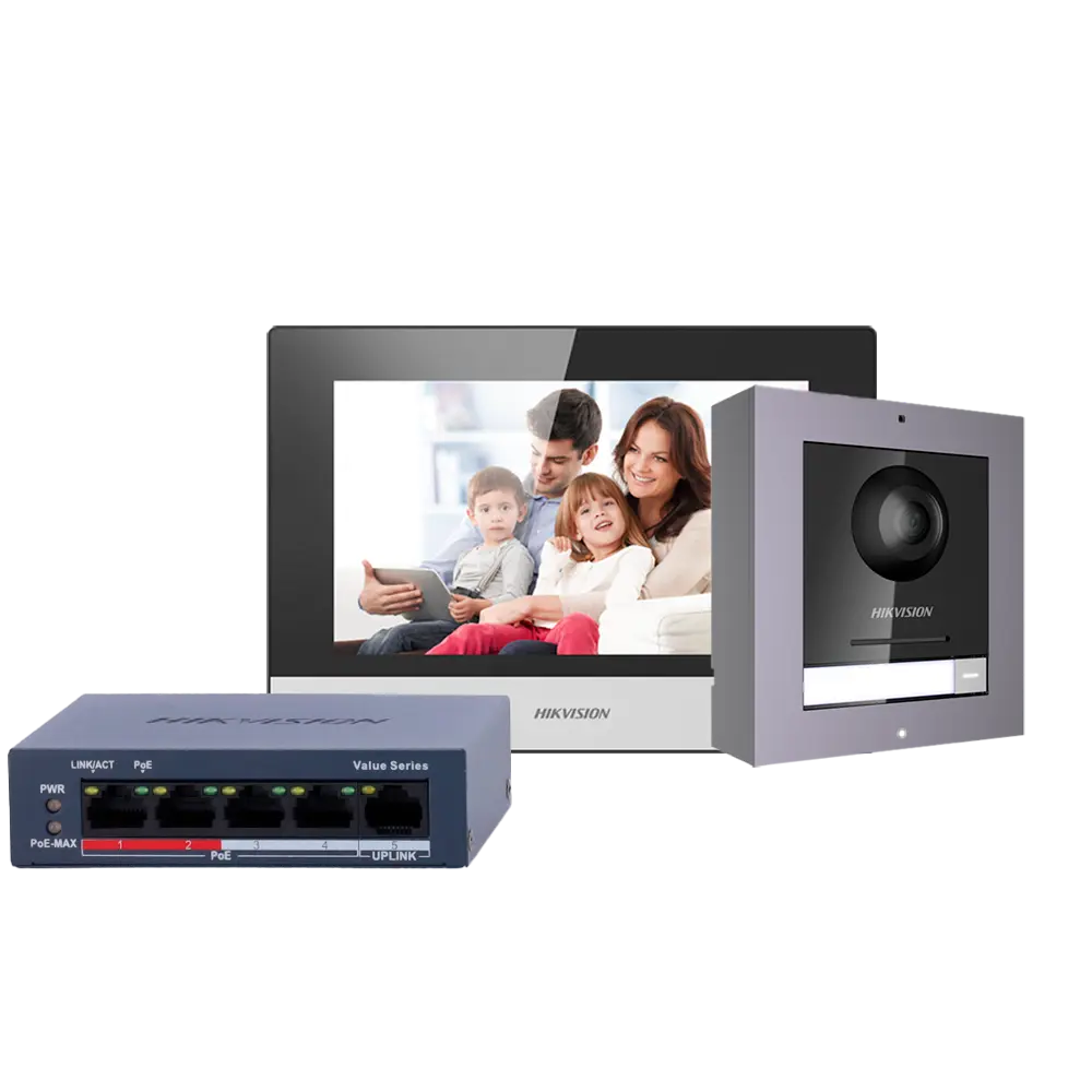 Kit de videoporteiro Tecnologia IP e WiFi Hikvision